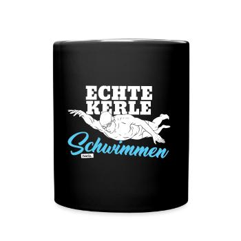 Echte Kerle Schwimmen HARIZ Sport Kind Herren - Tasse einfarbig - Schwarz - Vorne