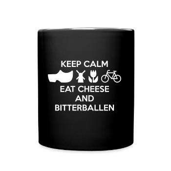 AVM - GARDER CALME - FROMAGE ET BALLERBALLS W - Mug uni - noir - Devant