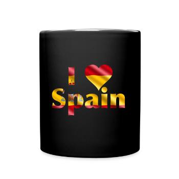 I love Spain - Full Colour Mug - black - Front