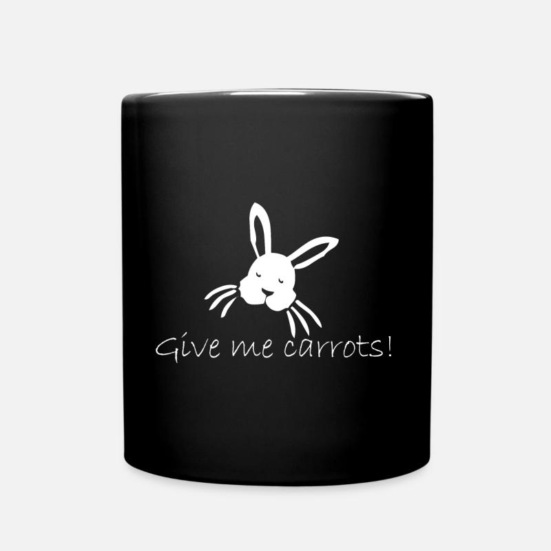 Hase - Tasse einfarbig - Schwarz