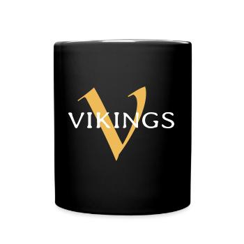 Vikings - Tasse einfarbig - Schwarz - Vorne