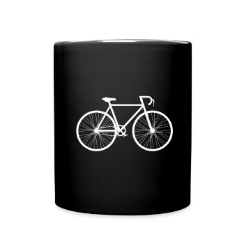 Bicycle Mountain Bike Downhill Bike Gift Idea - Full Colour Mug - black - Front