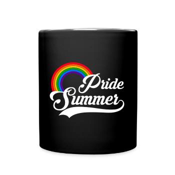 Fierté été LGBT Rainbow Gay Pride Gay - Mug uni - noir - Devant