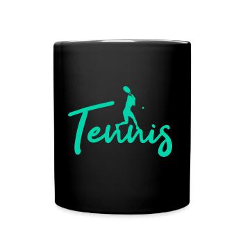 tennis - Full Colour Mug - black - Front