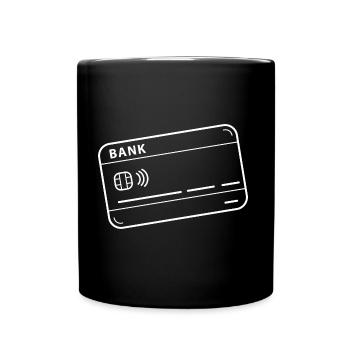carte de crédit - Mug uni - noir - Devant