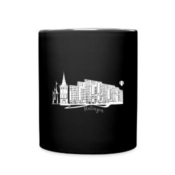 Ratingen Design - Tasse einfarbig - Schwarz - Vorne