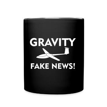 News glider fake glider funny - Full Colour Mug - black - Front