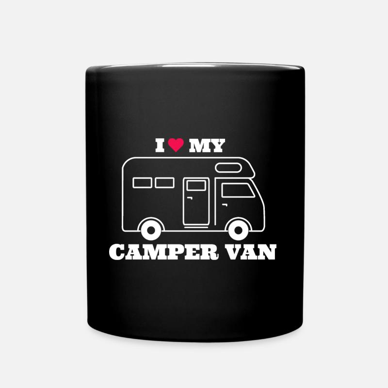 I love my Camper Van - Full Colour Mug - black