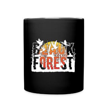 BLACK FOREST SCHWARZWALD - Tasse einfarbig - Schwarz - Vorne