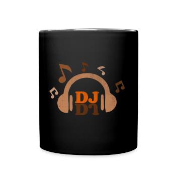 Dj - Tasse einfarbig - Schwarz - Vorne