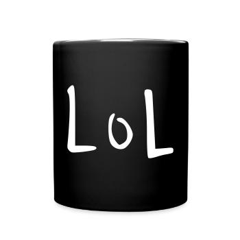 LOL - Tasse einfarbig - Schwarz - Vorne