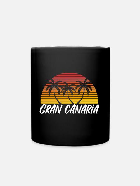 Gran Canaria - Tasse einfarbig - Schwarz