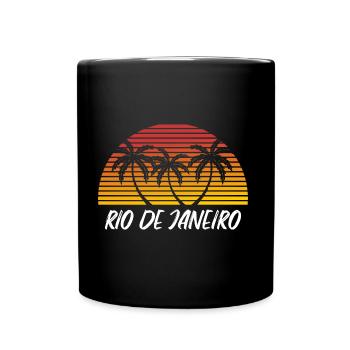 Rio de Janeiro - Tasse einfarbig - Schwarz - Vorne