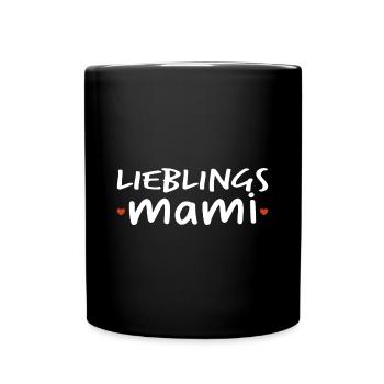 lieblings mami geschenkidee - Tasse einfarbig - Schwarz - Vorne