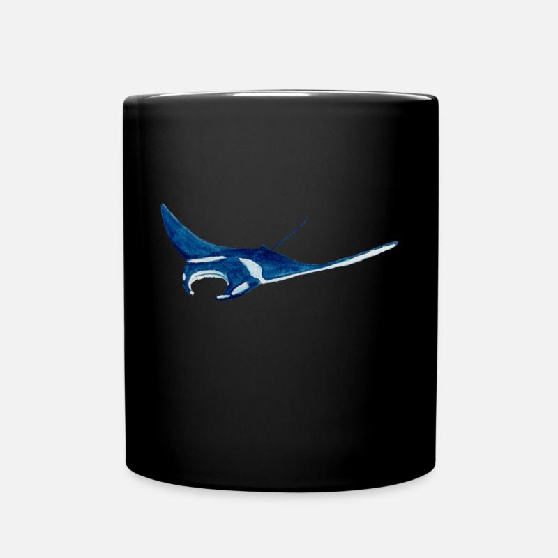 Manta ray var2 - Kubek jednokolorowy - czarny