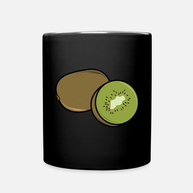 Kiwi fruit - Tasse einfarbig - Schwarz