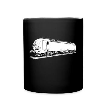 Electric locomotive - Full Colour Mug - black - Front