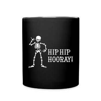 Hip hip hooray chiropractor radiologist x-ray - Full Colour Mug - black - Front