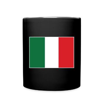 Italy Flag - Full Colour Mug - black - Front