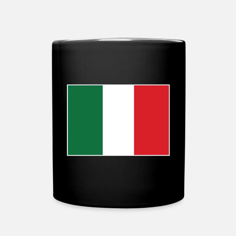 Italie Drapeau - Mug uni - noir