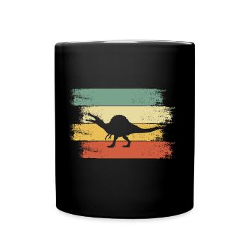 Dino Sohn Junge - Tasse einfarbig - Schwarz - Vorne