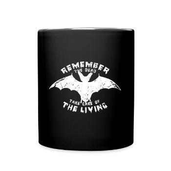 FLEDERMAUS philosophie Halloween - Tasse einfarbig - Schwarz - Vorne