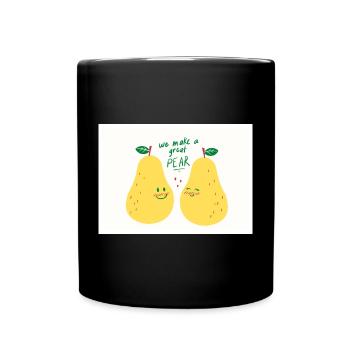 BIRNE - Tasse einfarbig - Schwarz - Vorne