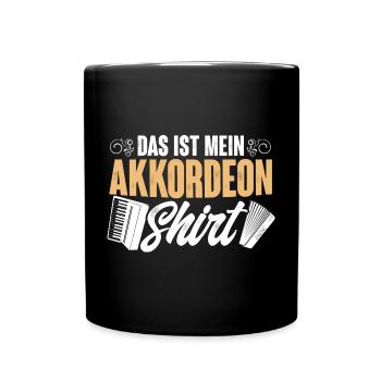 Akkordeon - Tasse einfarbig - Schwarz - Vorne