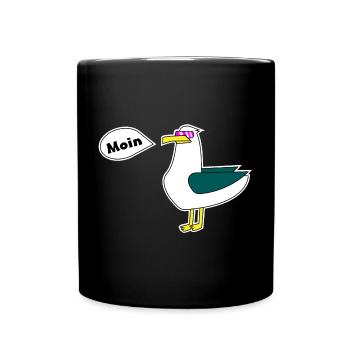 Seagull Moin - Full Colour Mug - black - Front