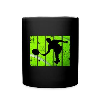 Tennisspieler Tennis Sport - Mug uni - noir - Devant
