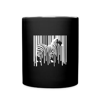 ZEBRA Barcode Drippy Graffiti Street Art - Full Colour Mug - black - Front
