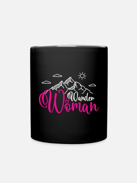 Wander Woman - Wanderwoman - Tasse einfarbig - Schwarz