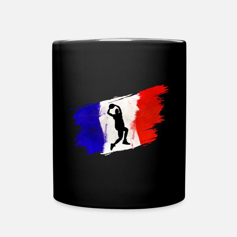 Basket-ball France drapeau de l’équipe fan - Mug uni - noir