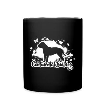 CONTINENTAL Bulldog chien Wilsigns - Mug uni - noir - Devant