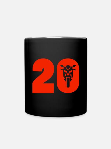 Voiture moto numéro 20 - Mug uni - noir