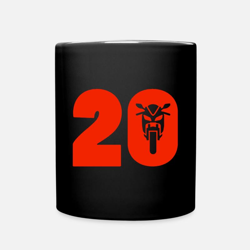 Voiture moto numéro 20 - Mug uni - noir
