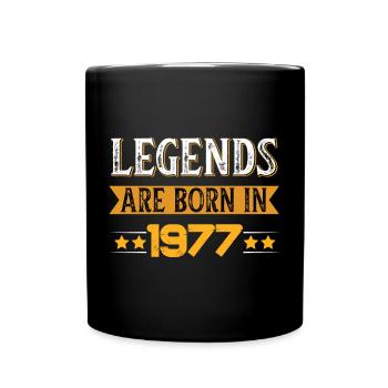1977 Retro Winner Design - Full Colour Mug - black - Front