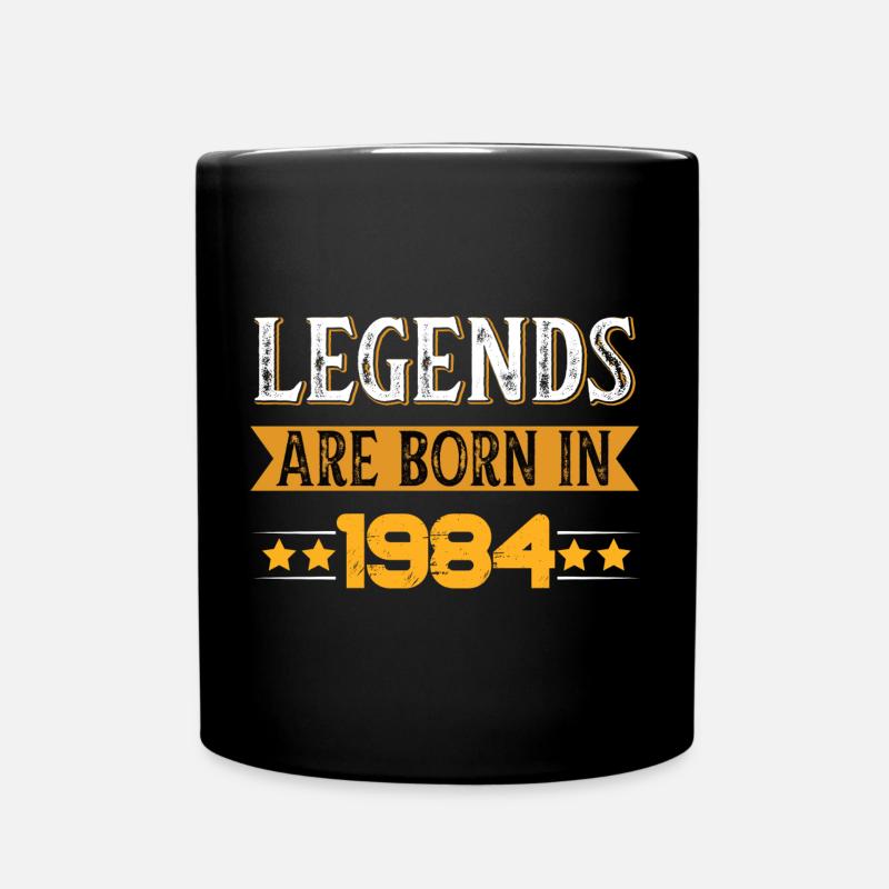 Légendes depuis 1984 Thème de l’anniversaire - Mug uni - noir