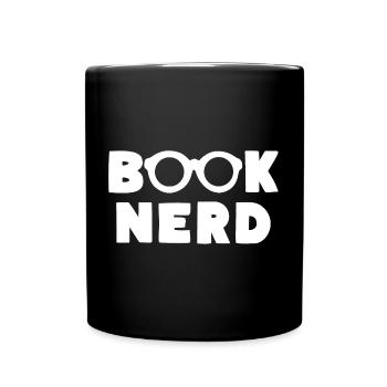 BOOK NERD Books Reading Love - Full Colour Mug - black - Front