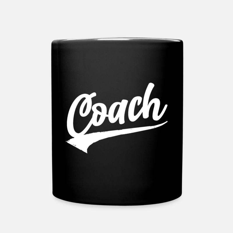 trainer coach training verein boss club fussball - Tasse einfarbig - Schwarz
