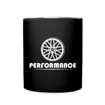 Symbole de performance Réglage de l’icône du logo de la jante - Mug uni - noir - Devant