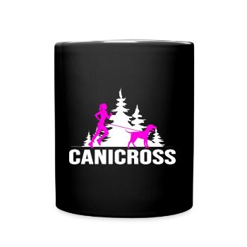 canicross chien chien dresser le sport canin - Mug uni - noir - Devant