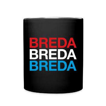 BREDA Niederlande Flagge Netherlands - Tasse einfarbig - Schwarz - Vorne