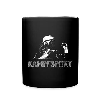 muay thai Symbol Kämpfer Kampfsport gym Dojo - Tasse einfarbig - Schwarz - Vorne