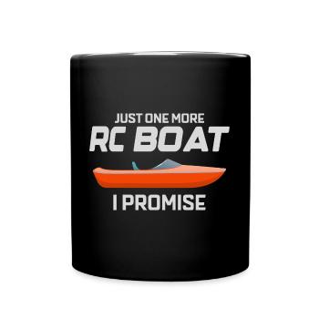 Rc Boat Racing Electric Powerboat Speedboat Race - Full Colour Mug - black - Front