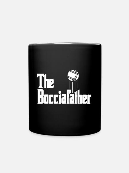 The Bocciafather Boule Boccia Petanque - Full Colour Mug - black
