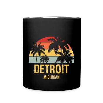 Detroit - Full Colour Mug - black - Front