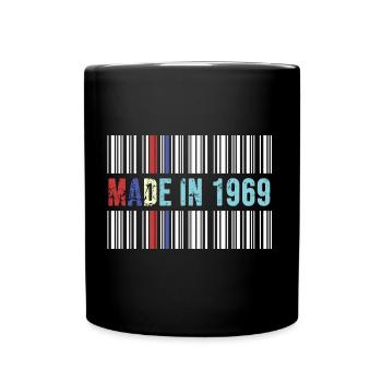 1969 birthday 53 years 53rd anniversary retro barcode - Full Colour Mug - black - Front