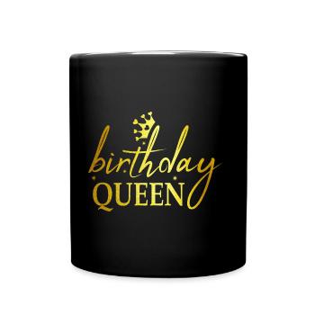 Birthday Queen - Cadeau d’anniversaire - Mug uni - noir - Devant