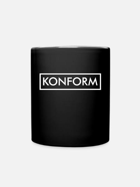 Konform - Tasse einfarbig - Schwarz